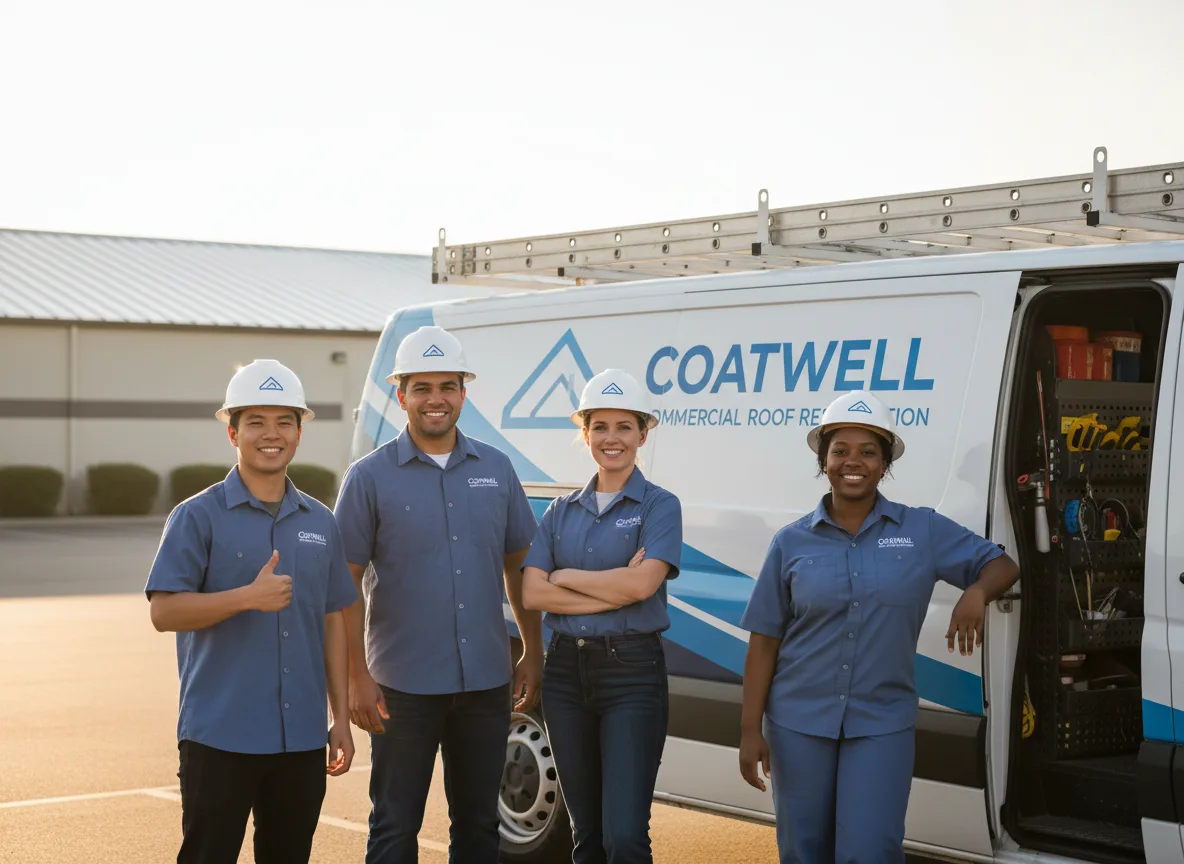 Commercial roof coating company in Hustle, VA